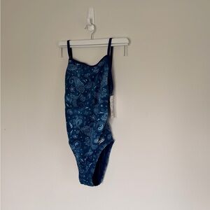 Speedo Blue Paisley Swimwear